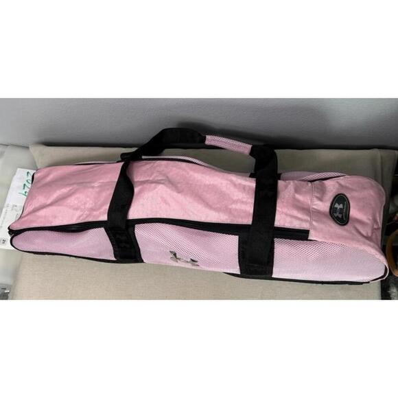 Under Armour Softball Bat Bag. Pink & Black. Model# RN 104409. Size is 3x1 Feet - Picture 3 of 9